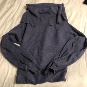 Purple off the shoulder sweater